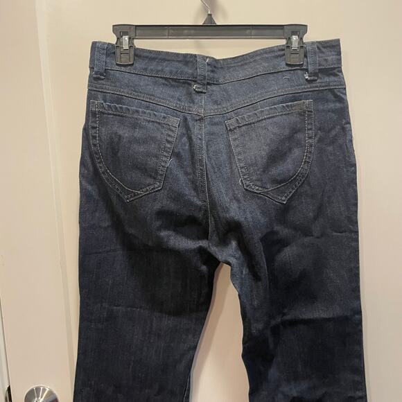 Nine West Broadway jeans size 6 waist 27 bootcut dark denim wash cotton blend - Picture 4 of 16